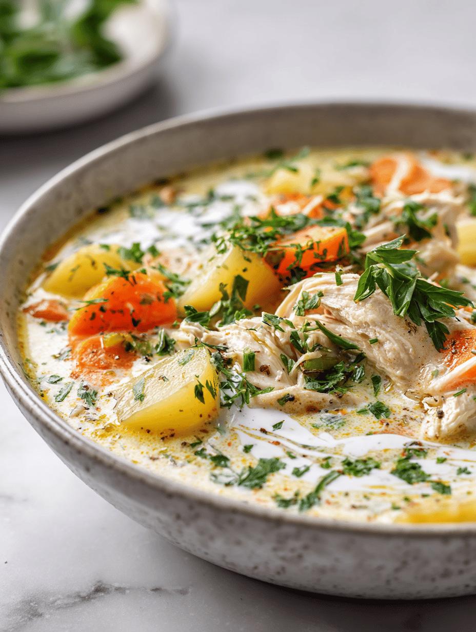 Creamy Chicken Soup Recipe: a rustic twist on comfort food