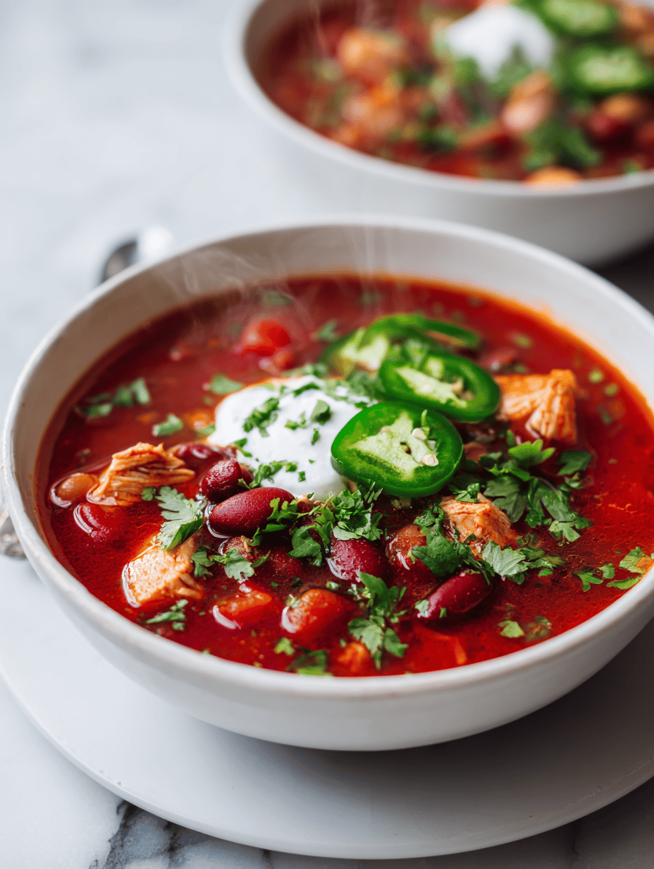 spicy chicken soup recipe