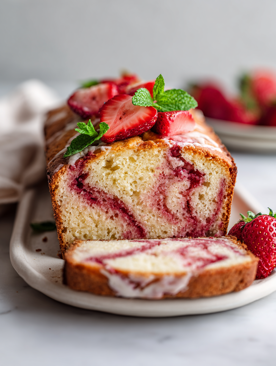 Strawberry Yogurt Loaf Recipe