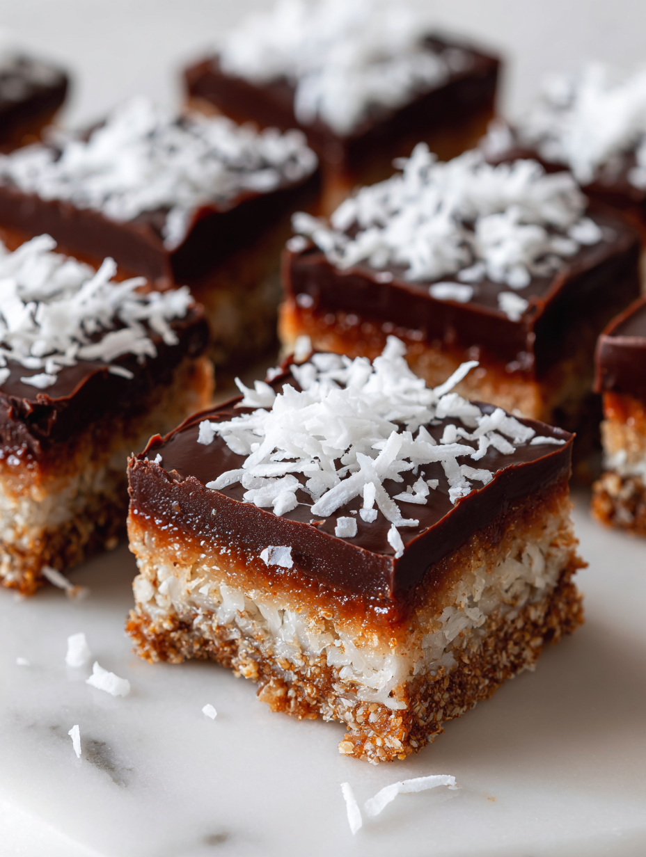 Chocolate Coconut Bars Recipe